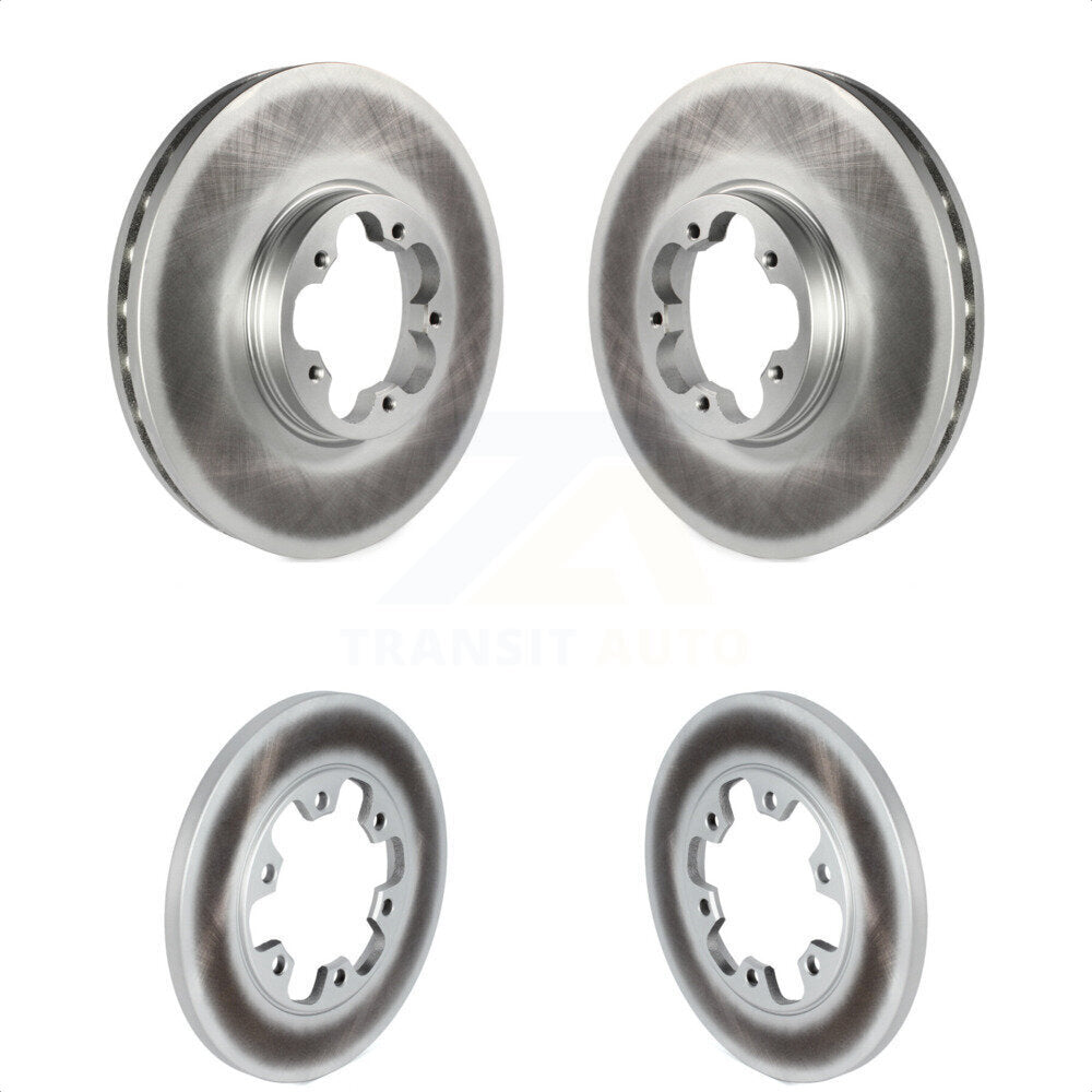 Front Rear Coated Disc Brake Rotors Kit For 2022-2022 Ford Transit-150 Transit-250 Transit-350 With 5 Lug Wheels KG-101755