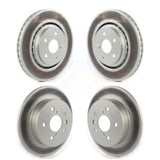 Front Rear Coated Disc Brake Rotors Kit For 2022 Toyota Camry TRD With Manual Parking KG-101757