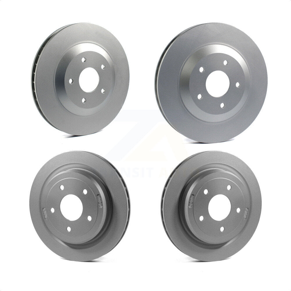 Front Rear Coated Disc Brake Rotors And Hub Assembly Kit For Cadillac XLR Naturally Aspirated KG-101764
