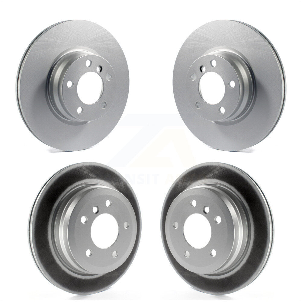 Front Rear Coated Disc Brake Rotors Kit For 2013 BMW 328i Convertible with 3.0L With 330mm Diameter Rotor KG-101769