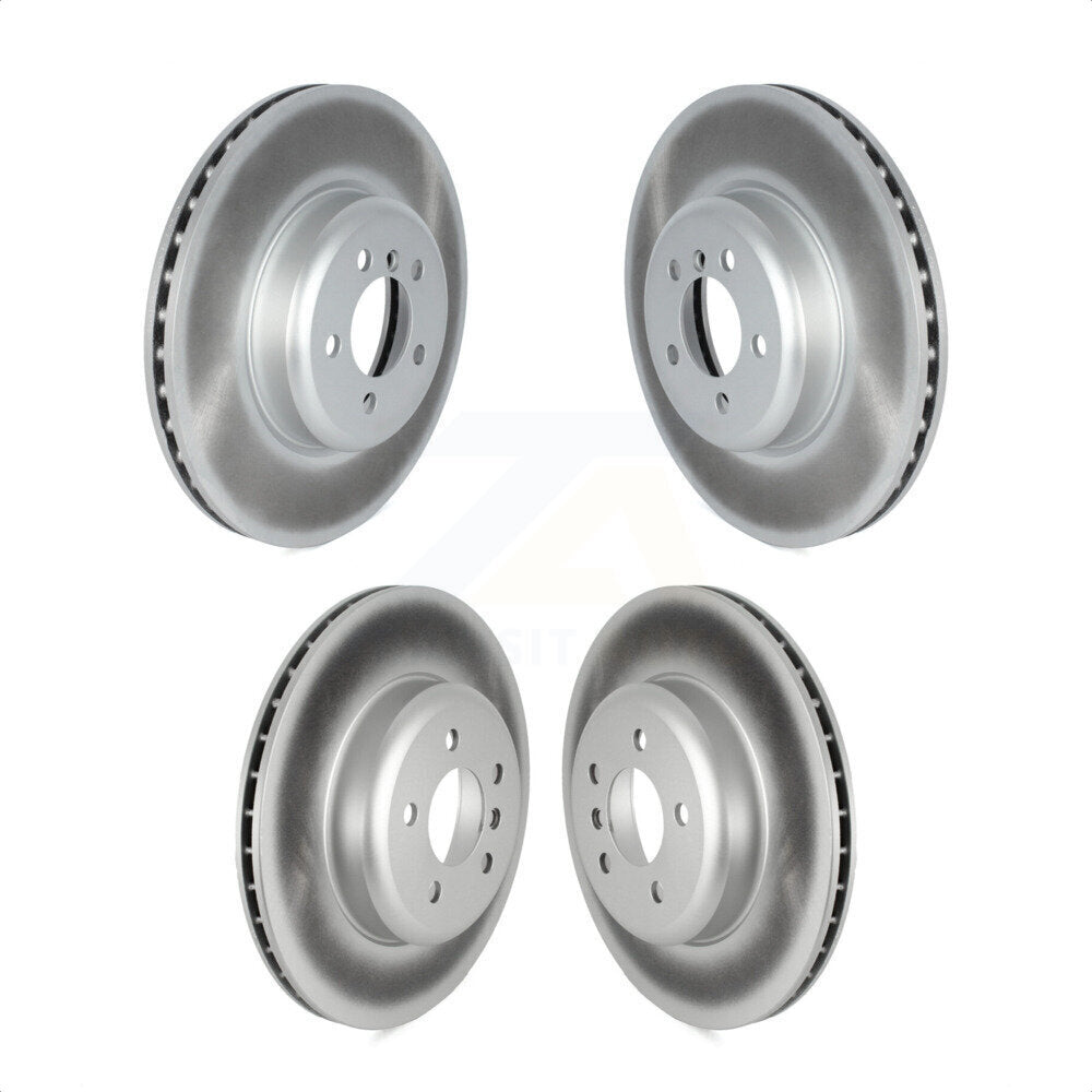 Front Rear Coated Disc Brake Rotors Kit For BMW 335i xDrive 330i 435i 340i Gran Coupe GT 440i With Blue Painted Calipers KG-101772