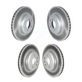 Front Rear Coated Disc Brake Rotors Kit For BMW 335i xDrive 330i 435i 340i Gran Coupe GT 440i With Blue Painted Calipers KG-101772