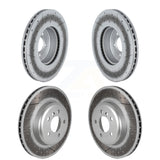 Front Rear Coated Disc Brake Rotors Kit For BMW 335i xDrive 330i 435i 340i Gran Coupe GT 440i With Blue Painted Calipers KG-101773