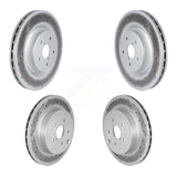 Front Rear Coated Disc Brake Rotors Kit For 2018-2020 Subaru WRX STI KG-101775