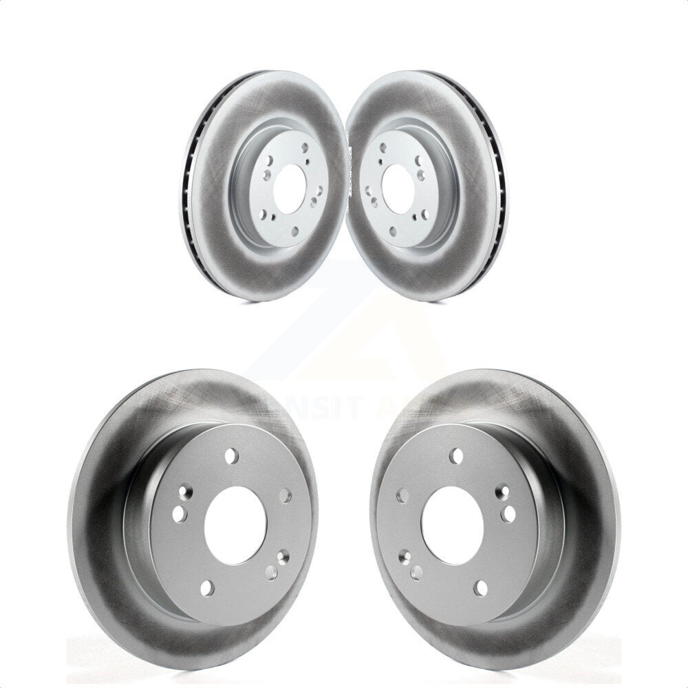 Front Rear Coated Disc Brake Rotors Kit For 2002-2006 Acura RSX Type-S KG-101786