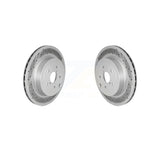 Rear Coated Disc Brake Rotors Pair For 2018-2021 Subaru WRX STI KG-101796