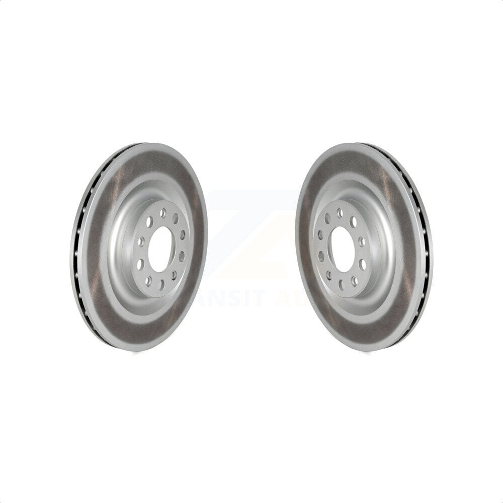 Rear Coated Disc Brake Rotors Pair For Alfa Romeo Giulia Stelvio KG-101798