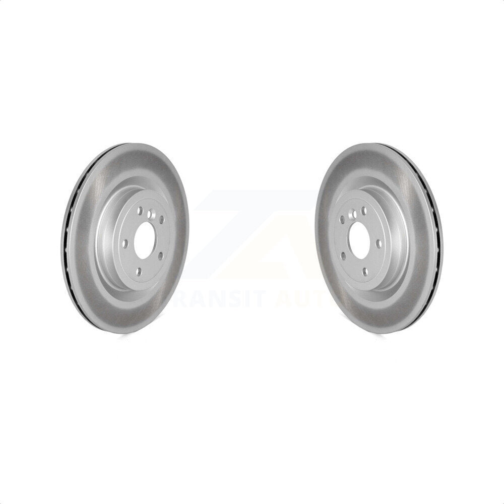 Rear Coated Disc Brake Rotors Pair For Jaguar XE XF KG-101800