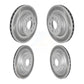 Front Rear Coated Disc Brake Rotors Kit For 2017-2022 Tesla 3 With Gray Painted Calipers KG-101802