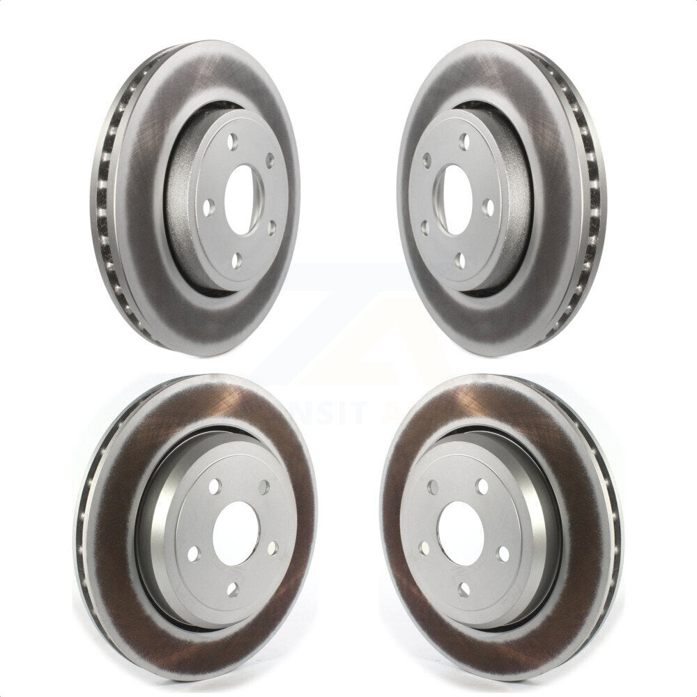 Front Rear Coated Disc Brake Rotors Kit For 2012 Jeep Grand Cherokee 6.4L With 330mm Diameter Rotor KG-101803