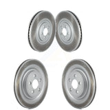 Front Rear Coated Disc Brake Rotors Kit For Jaguar XJ XF XKR XJR XKR-S KG-101805