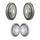 Front Rear Coated Disc Brake Rotors Kit For 2019 Nissan Rogue FULL HYBRID EV-GAS (FHEV) engine With Electric Parking KG-101806