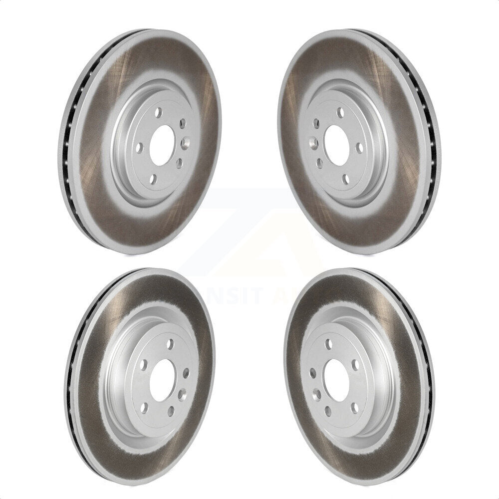 Front Rear Coated Disc Brake Rotors Kit For Jaguar F-Pace I-Pace KG-101809