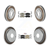 Transit Auto - Front Rear Ceramic Pads And Coated Disc Brake Rotors Kit For 2002-2004 Pontiac Montana FWD with rear brakes KGA-105233