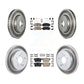Transit Auto - Front Rear Ceramic Pads And Coated Disc Brake Rotors Kit For 2010-2013 Suzuki Kizashi KGA-105238