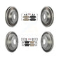 Transit Auto - Front Rear Ceramic Pads And Coated Disc Brake Rotors Kit For 2014-2015 Acura ILX 2.0L KGA-105247
