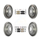 Transit Auto - Front Rear Ceramic Pads And Coated Disc Brake Rotors Kit For 2014-2015 Honda Civic Touring KGA-105249