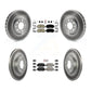 Transit Auto - Front Rear Ceramic Pads And Coated Disc Brake Rotors Kit For 2015-2017 Chrysler 200 With 305mm Diameter Rotor KGA-105307