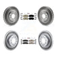 Transit Auto - Front Rear Ceramic Pads And Coated Disc Brake Rotors Kit For 2013-2016 Dodge Dart KGA-105329