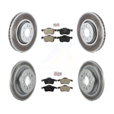 Transit Auto - Front Rear Semi-Metallic Pads And Coated Disc Brake Rotors Kit For 2008 Volvo S60 With 316mm Diameter Rotor KGA-105335