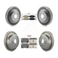 Transit Auto - Front Semi-Metallic Rear Ceramic Pads And Coated Disc Brake Rotors Kit For 2010-2013 Lexus IS250 C Vehicles Built Canadian Market KGA-105336
