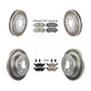 Transit Auto - Front Rear Semi-Metallic Pads And Coated Disc Brake Rotors Kit For Dodge Grand Caravan Chrysler Voyager KGA-105344