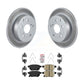 Transit Auto - Rear Coated Disc Brake Rotors And Ceramic Pads Kit For 2010 Toyota Matrix XRS KGA-105365