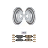 Transit Auto - Rear Coated Disc Brake Rotors And Ceramic Pads Kit For 2018-2021 Jeep Wrangler Rubicon With Heavy Duty Brakes Code BR2 & BR6 KGA-105378