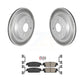Transit Auto - Rear Coated Disc Brake Rotors And Ceramic Pads Kit For 2019-2019 Chevrolet Silverado 1500 LD GMC Sierra Limited With Electric Parking KGA-105384