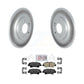 Transit Auto - Rear Coated Disc Brake Rotors And Ceramic Pads Kit For Kia Cadenza With Electric Parking KGA-105395