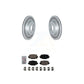 Transit Auto - Rear Coated Disc Brake Rotors And Ceramic Pads Kit For INFINITI QX50 QX55 KGA-105411