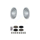 Transit Auto - Rear Coated Disc Brake Rotors And Ceramic Pads Kit For INFINITI QX50 QX55 KGA-105411