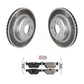 Transit Auto - Rear Coated Disc Brake Rotors And Semi-Metallic Pads Kit For 2013 BMW 328i xDrive 3.0L With 345mm Diameter Rotor KGA-105430
