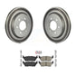 Transit Auto - Rear Coated Disc Brake Rotors And Ceramic Pads Kit For 2015-2017 Ford F-150 With Electric Parking KGA-105453