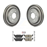Transit Auto - Rear Coated Disc Brake Rotors And Ceramic Pads Kit For 2015-2017 Ford F-150 With Electric Parking KGA-105453