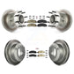 Transit Auto - Front Rear Semi-Metallic Pads And Coated Disc Brake Rotors Hub Assembly Kit For 2015-2016 Ford F-350 Super Duty Cab & Chassis with RWD With Dual Wheels KGA-105502