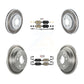 Transit Auto - Front Rear Ceramic Pads And Coated Disc Brake Rotors Kit For 2015 Mini Cooper 2.0L 1.5L With 5 Lug Wheels KGA-105573