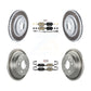Transit Auto - Front Rear Ceramic Pads And Coated Disc Brake Rotors Kit For 2015 Mini Cooper 2.0L 1.5L With 294mm Diameter Rotor KGA-105575