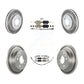 Transit Auto - Front Rear Ceramic Pads And Coated Disc Brake Rotors Kit For 2015 Mini Cooper 2.0L 1.5L With 5 Lug Wheels KGA-105577