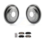 Transit Auto - Rear Coated Disc Brake Rotors And Ceramic Pads Kit For Hyundai Sonata Kia K5 KGA-105596