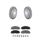 Transit Auto - Front Coated Disc Brake Rotors And Ceramic Pads Kit For 2018-2022 Jeep Wrangler Without Heavy Duty Brakes Code BRY KGC-100022