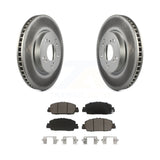 Transit Auto - Front Coated Disc Brake Rotors And Ceramic Pads Kit For Honda Accord KGC-100031