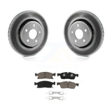 Transit Auto - Front Coated Disc Brake Rotors And Ceramic Pads Kit For Jeep Grand Cherokee Dodge Durango WK KGC-100035