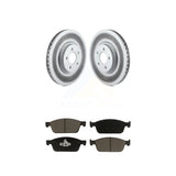Transit Auto - Front Coated Disc Brake Rotors And Ceramic Pads Kit For Ford Escape Connect Lincoln MKC KGC-100066
