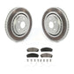 Transit Auto - Front Coated Disc Brake Rotors And Ceramic Pads Kit For Lexus RX350 RX450h Toyota RX350L Camry RX450hL Avalon NX250 NX350 NX350h KGC-100069