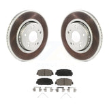 Transit Auto - Front Coated Disc Brake Rotors And Ceramic Pads Kit For Acura RLX KGC-100079