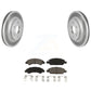 Transit Auto - Front Coated Disc Brake Rotors And Ceramic Pads Kit For 2019 Chevrolet Silverado 1500 LD With 4 Piston Caliper KGC-100098