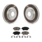Transit Auto - Front Coated Disc Brake Rotors And Ceramic Pads Kit For 2014-2019 Ford Fiesta ST KGC-100105
