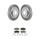 Transit Auto - Front Coated Disc Brake Rotors And Ceramic Pads Kit For Nissan Altima Maxima INFINITI I35 KGC-100123