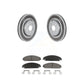 Transit Auto - Front Coated Disc Brake Rotors And Ceramic Pads Kit For Dodge Charger With 355mm Diameter Rotor KGC-100129